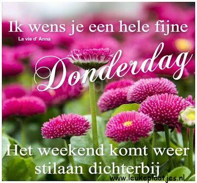 ᐅ fijne donderdag - Donderdag plaatjes